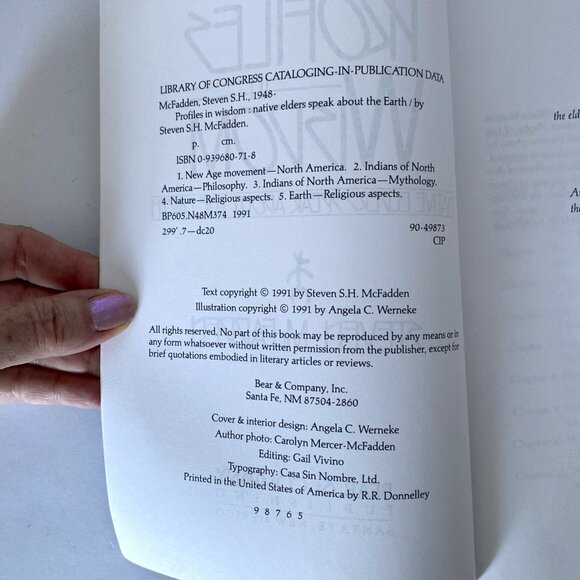 1991 Profiles in Wisdom Native Elders Speak about the Earth by Steven McFadden - Picture 7 of 7